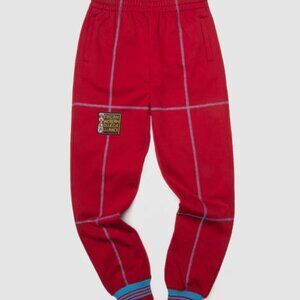 AACA Joggers w/ Color Contrast Stitch 90s Hip Hop Sweatpants Multicolor